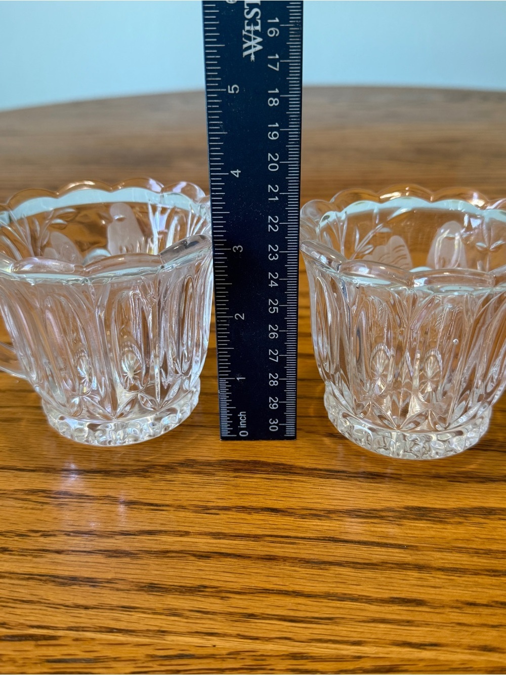 Vtg European Collection 24% Lead Crystal Frosted/etched Bird Sugar & Creamer - Picture 8 of 9